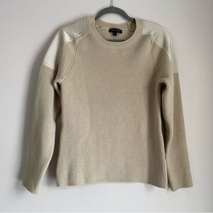 Banana Republic washable merino blend cream sweater size large